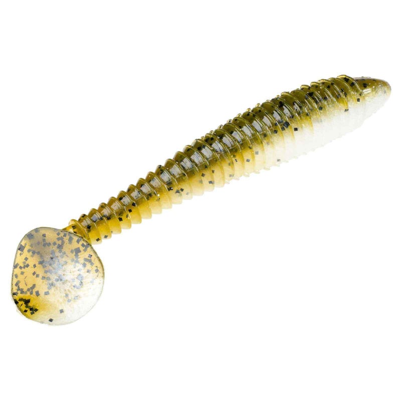 Strike King Rage Swimmer Fishing Lure, Soft Plastic Paddletail Minnow, Sleek Nose Cone, Softly Ribbed Body, Thin Tail - Image 3